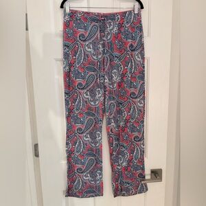 Cynthia Rowley lightweight rayon paisley print wide leg pajama pants $85- Medium